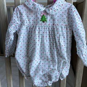Southern Smocked Swiss dot bubble